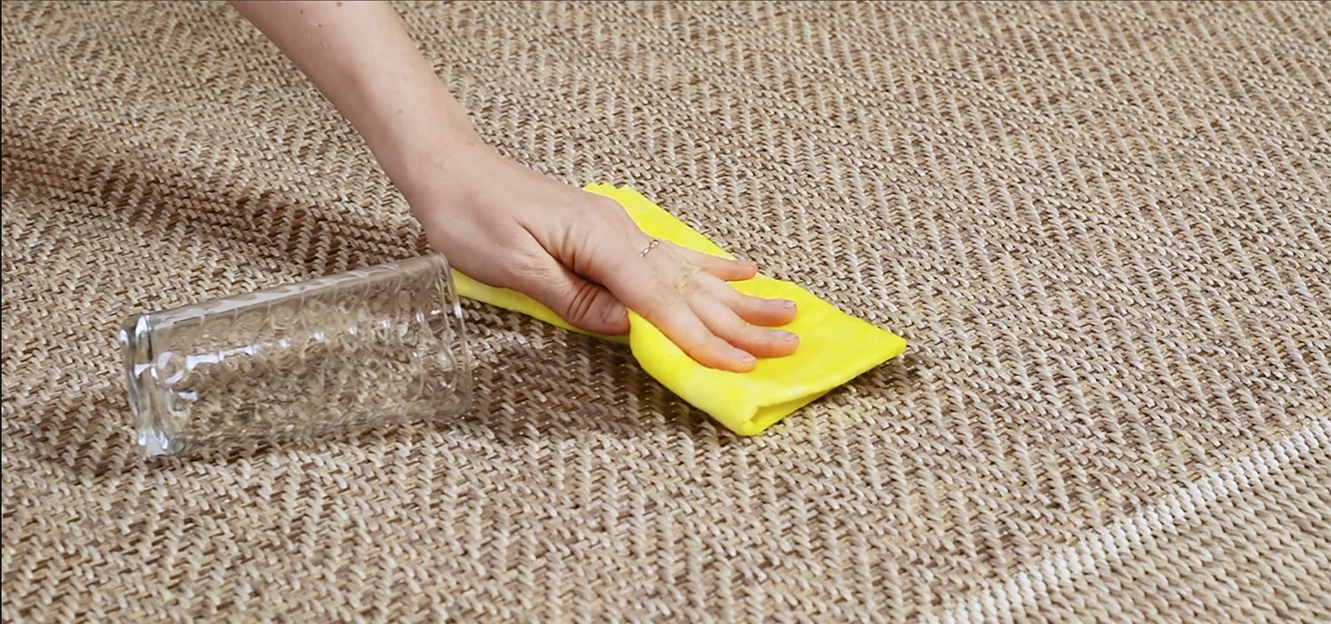 jute buitenkleed schoonmaken