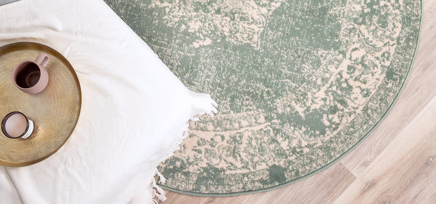 rond vintage vloerkleed wonder