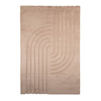 Soft High Pile Rug - Carvy Curves Taupe