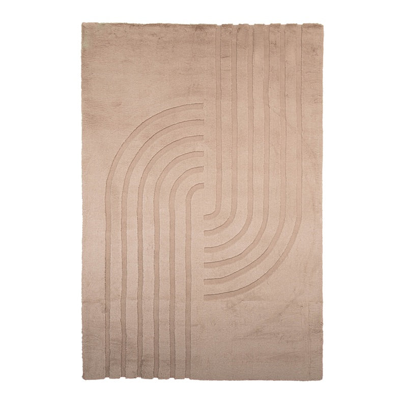 Fluffig matta | Carvy Curves taupe hos Volero