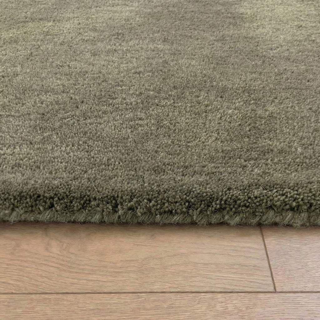 Round wool rug - Leone Green