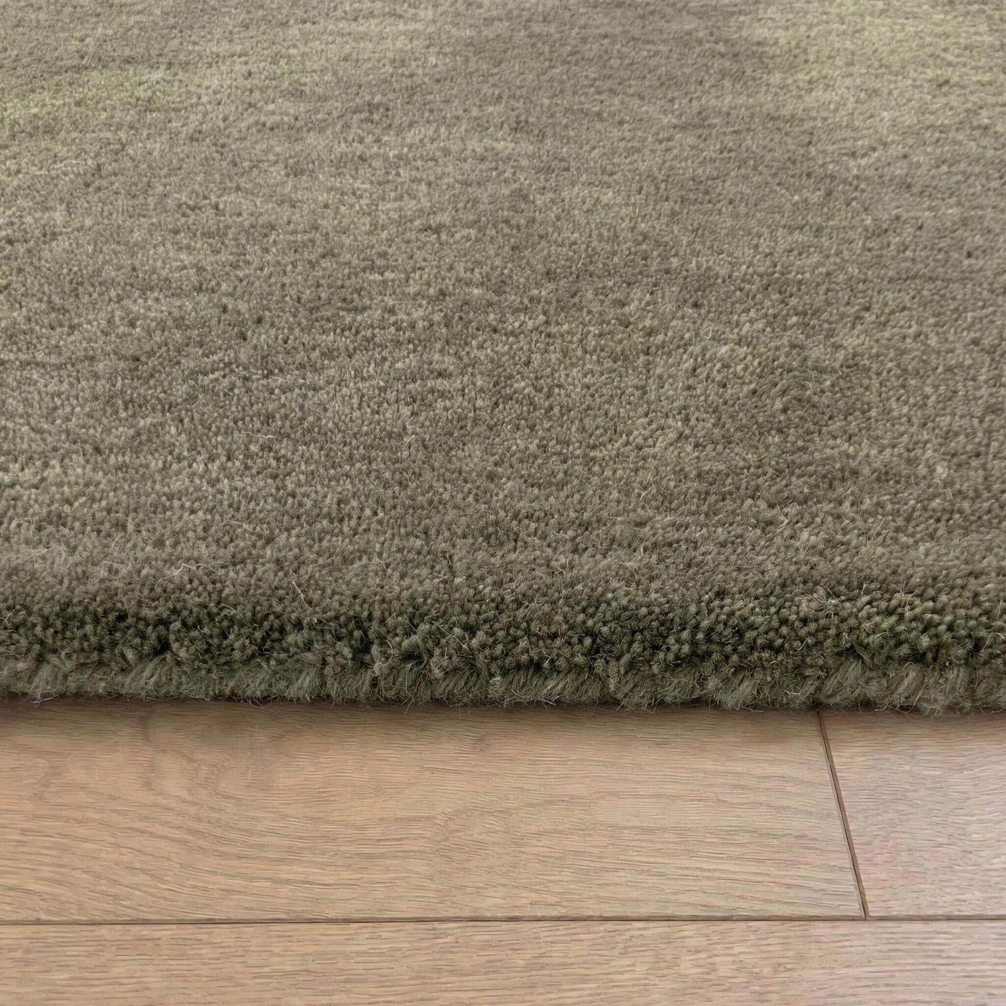 Round wool rug - Leone Green