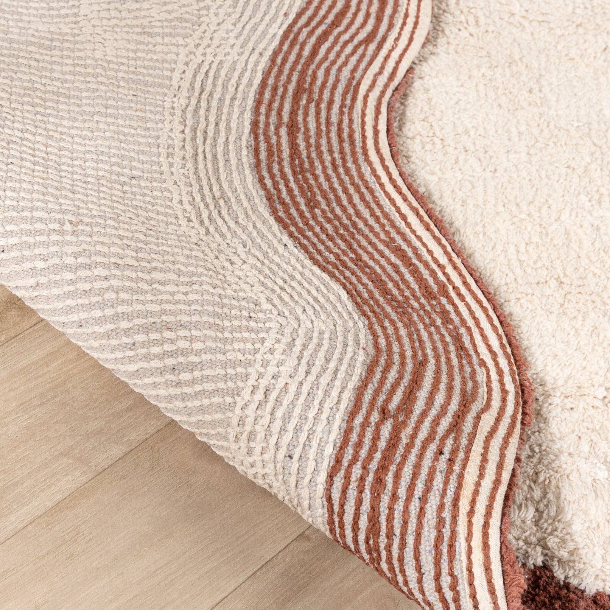 Washable Rug – Hazy Brown/Cream