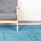 High Pile Rug - Solid Turquoise