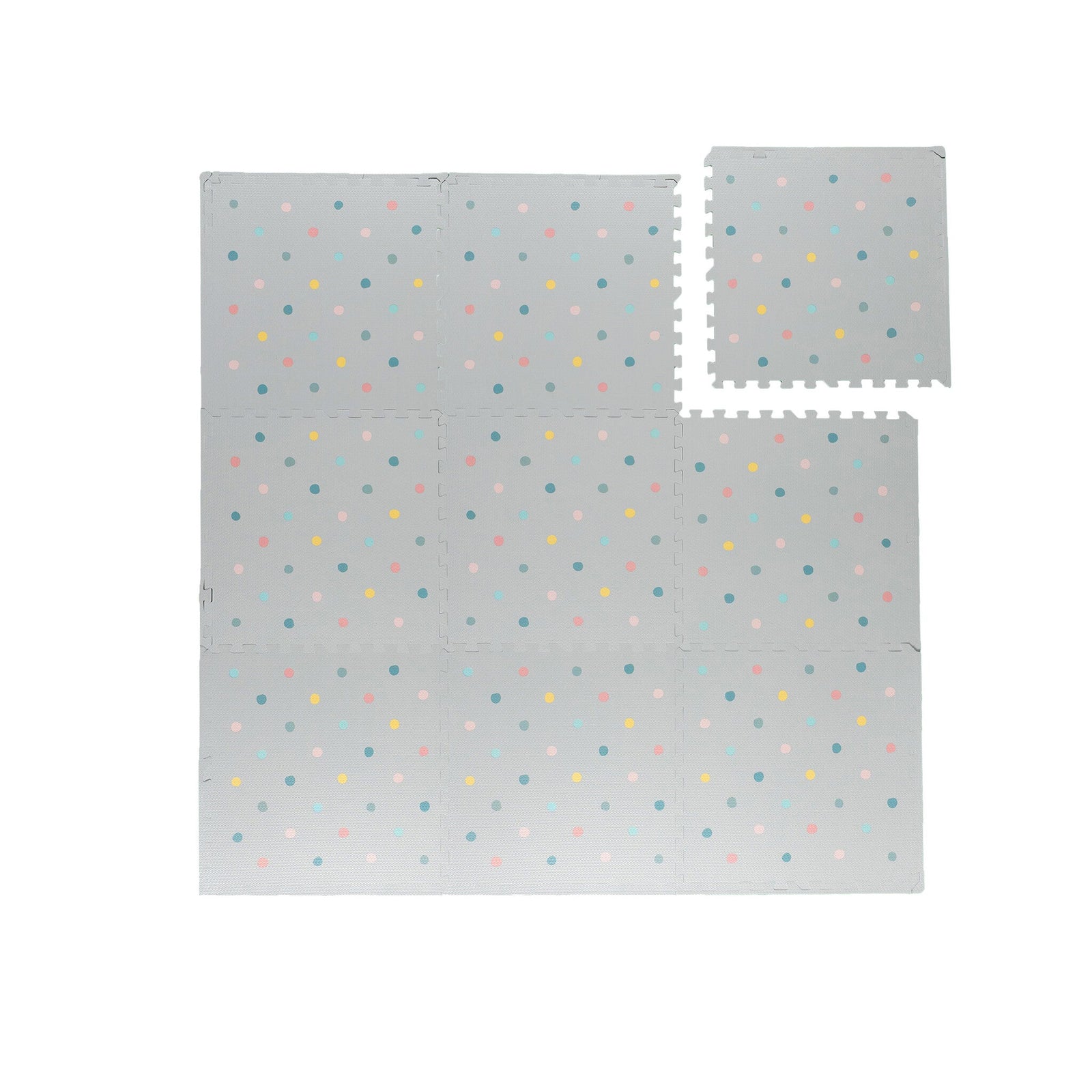 Foam Puzzle Mat - Alfie XL Dots Light Grey