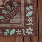 Outdoor rug - Maui Border Brown