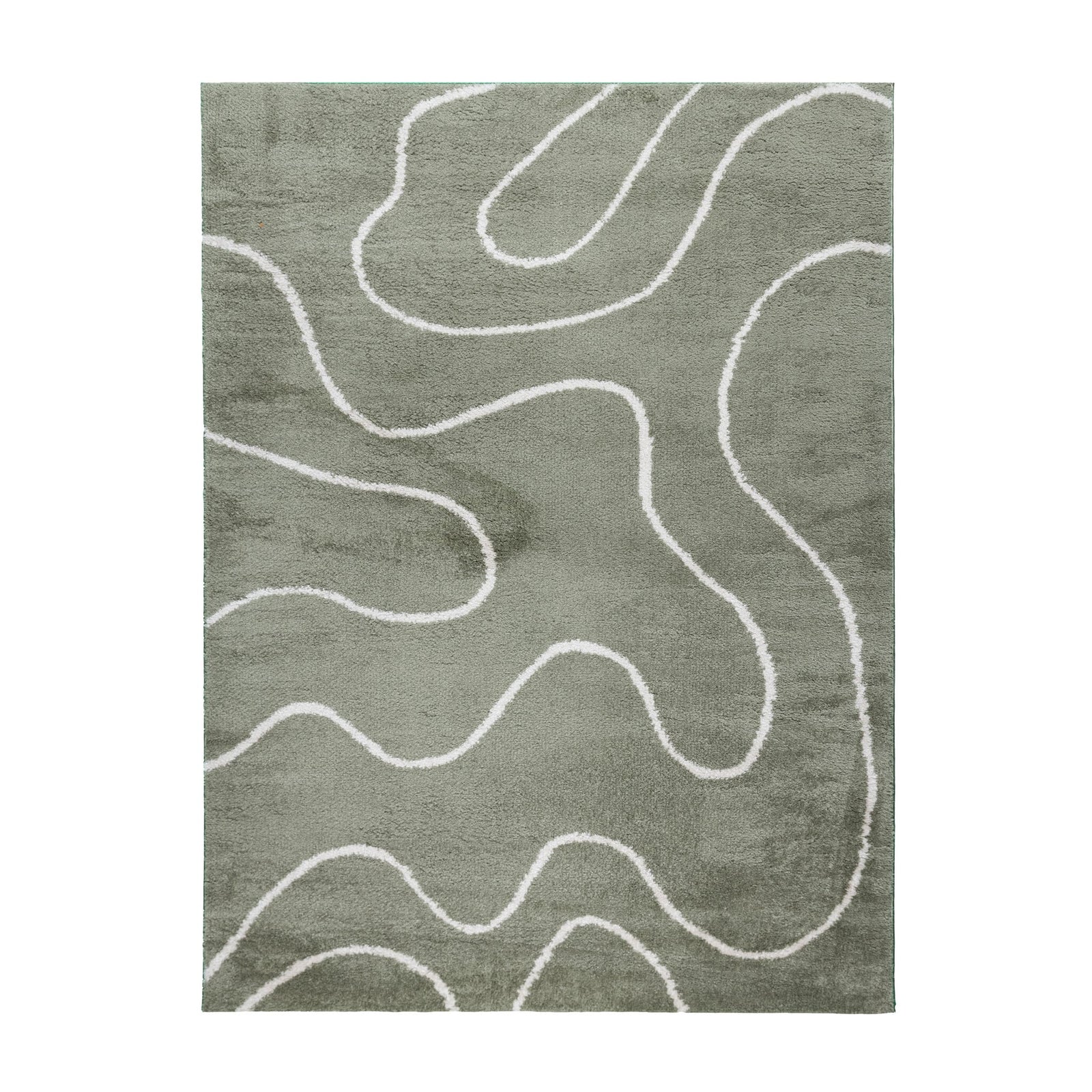 Washable Rug – Myrre Swirl Green