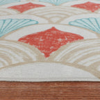 Outdoor Rug - Oasis Shell Blue/Red