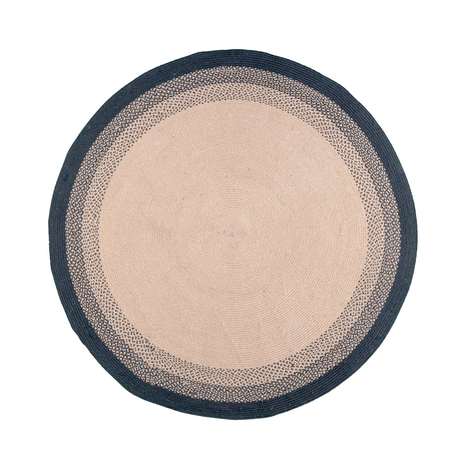 Round Indoor Outdoor Rug - Florence Black