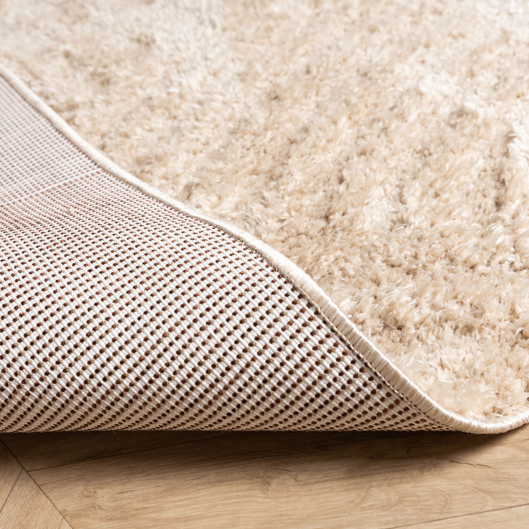 Round Scandinavian rug - Lova Arches Beige