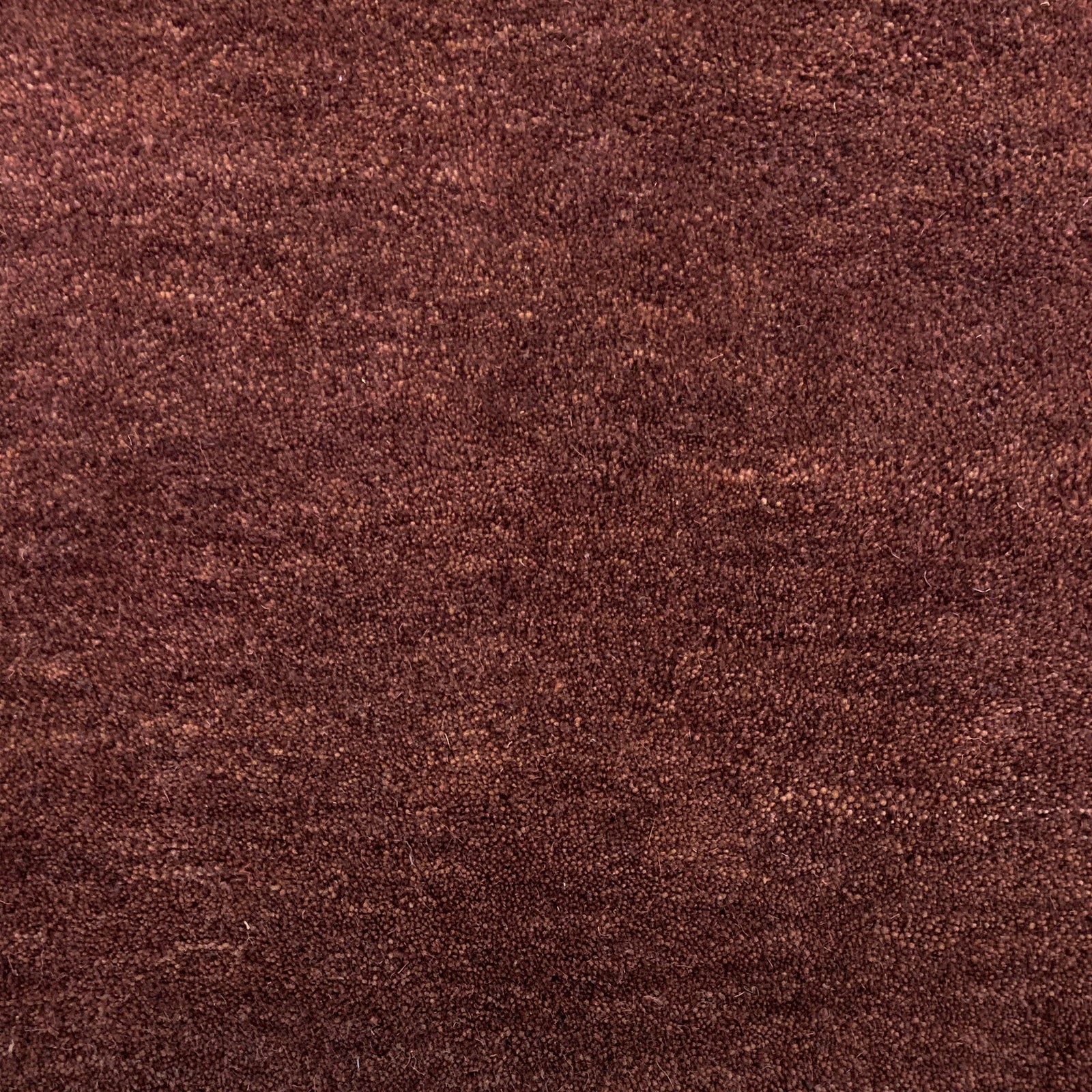Round wool rug - Leone Red