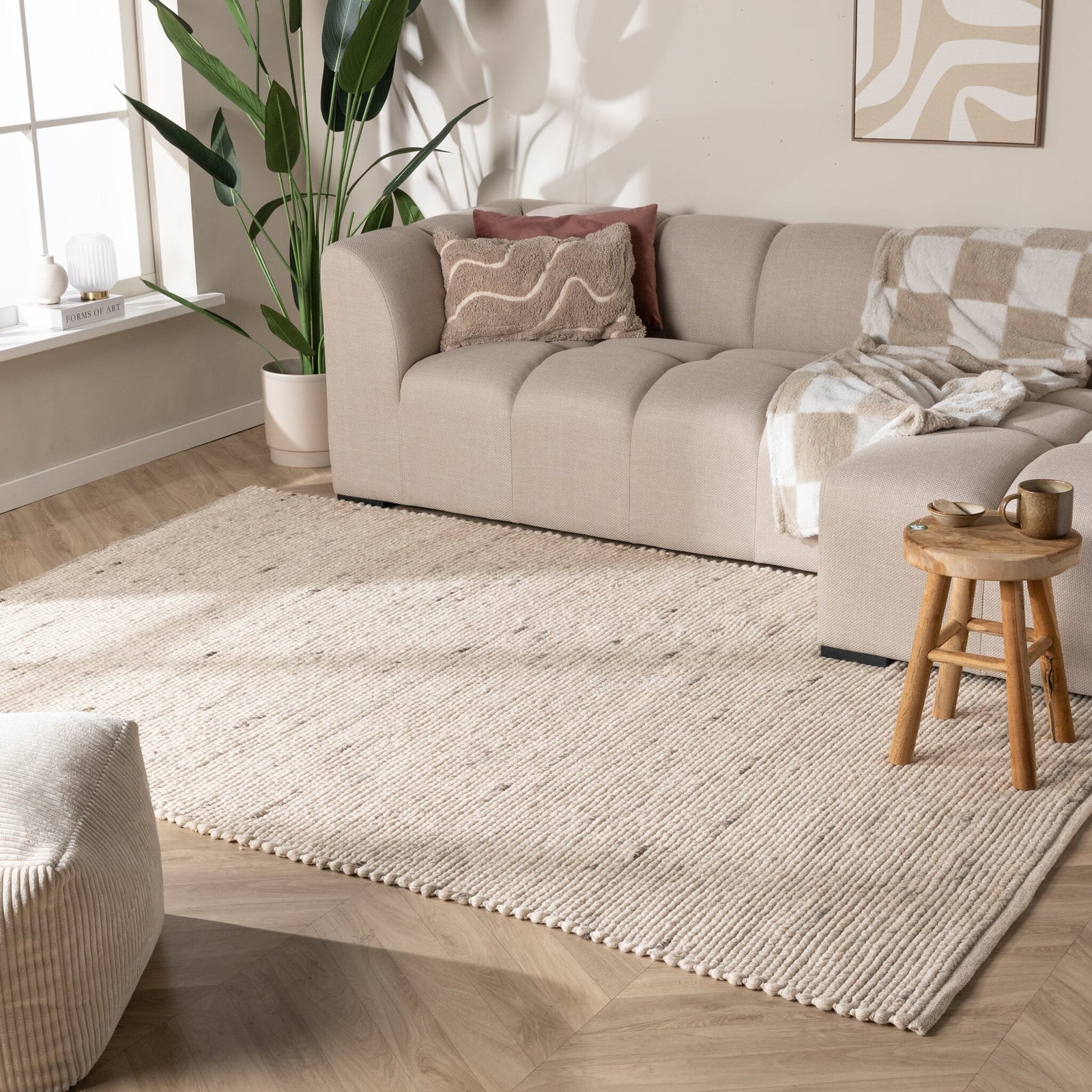Wool Rug - Feline White/Blended