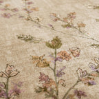 Washable rug - Misty Floral Cream