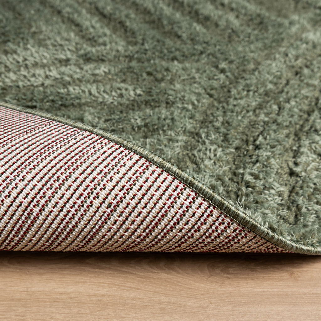 Round Scandinavian rug - Lova Arches Green