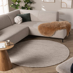 Round Wool Rug - Bliss Beige/Blended