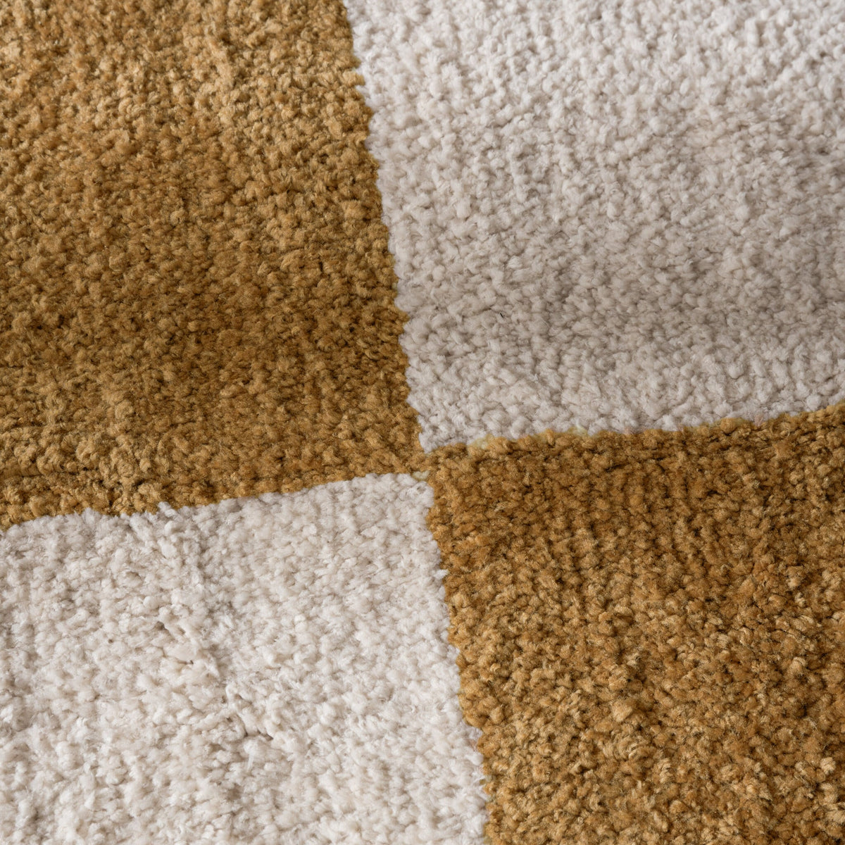 Checkerboard Rug - Blox Ochre Yellow