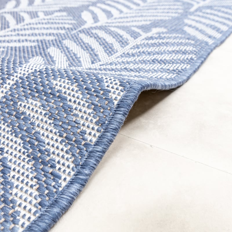 Outdoor Rug - Summer Leaves Blue