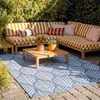 Outdoor Rug - Summer Leaves Blue