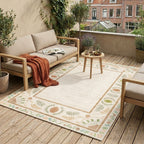 Outdoor rug - Maui Border White