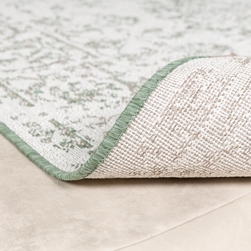 Vintage Outdoor Rug - Victoria Oriental Green