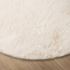 Round Low-Pile Rug - Cozy Cream