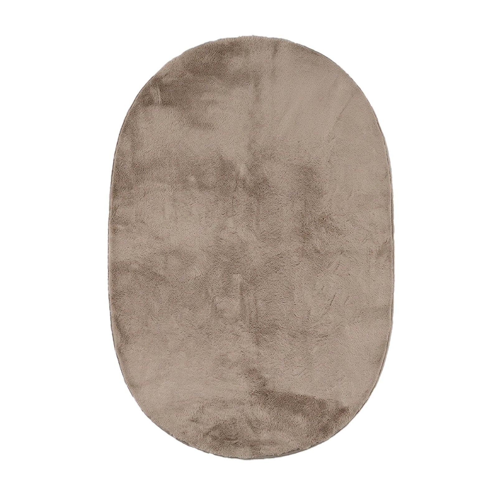 Oval low-pile rug - Cozy Taupe
