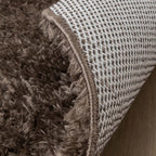 Oval Shaggy Rug - Blaze Taupe