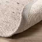 Oval Wool Rug - Feline White/Blended