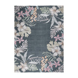 Outdoor rug flowers - Poppy Green