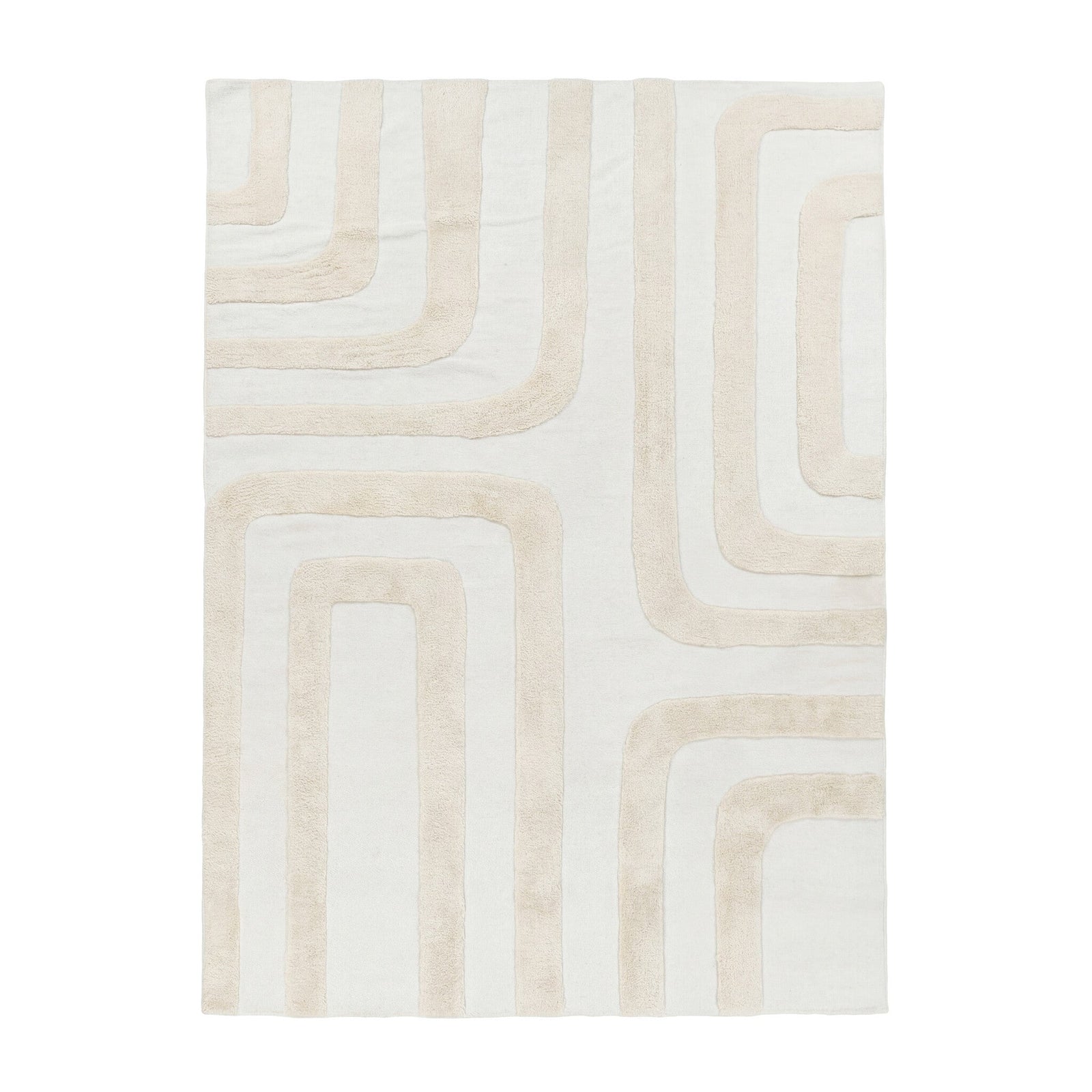 Wool Rug – Judith Lines Cream