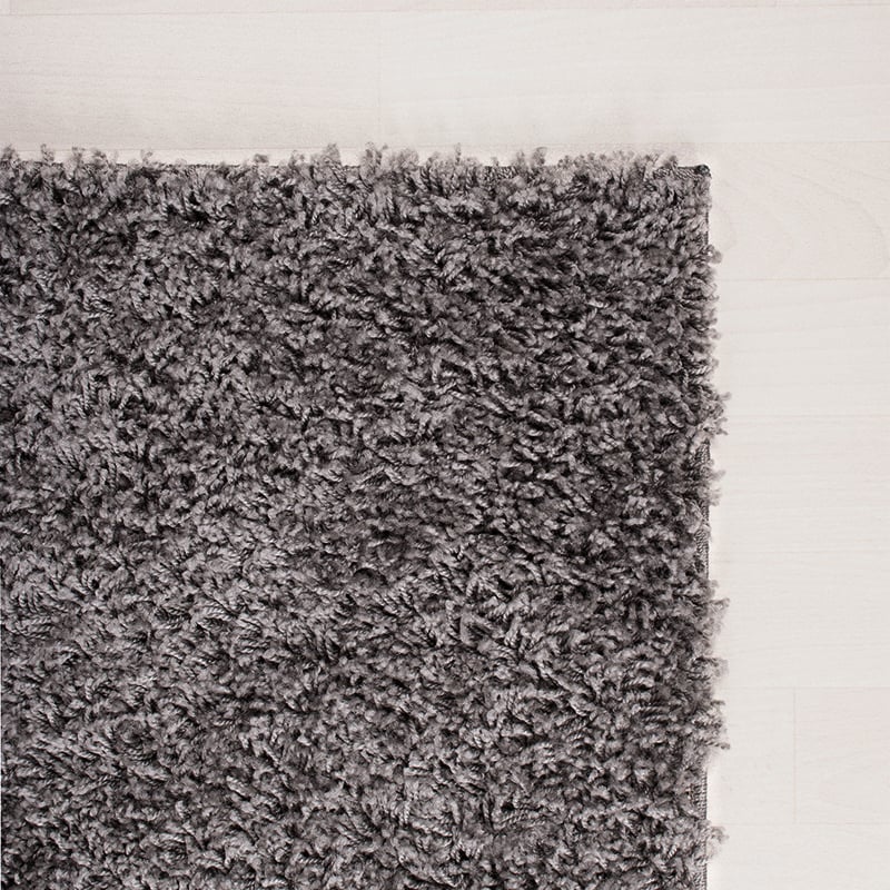 High Pile Rug - Solid Dark Grey
