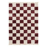 Checkerboard rug - Blox Fringe Red