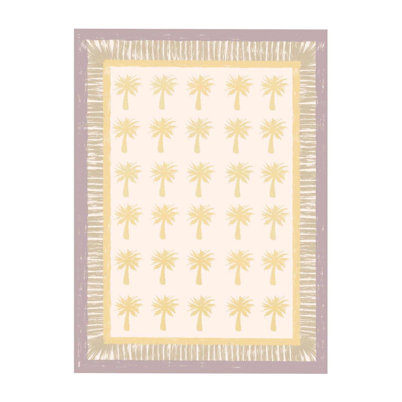 Outdoor Rug - Oasis Palm Yellow/Lilac
