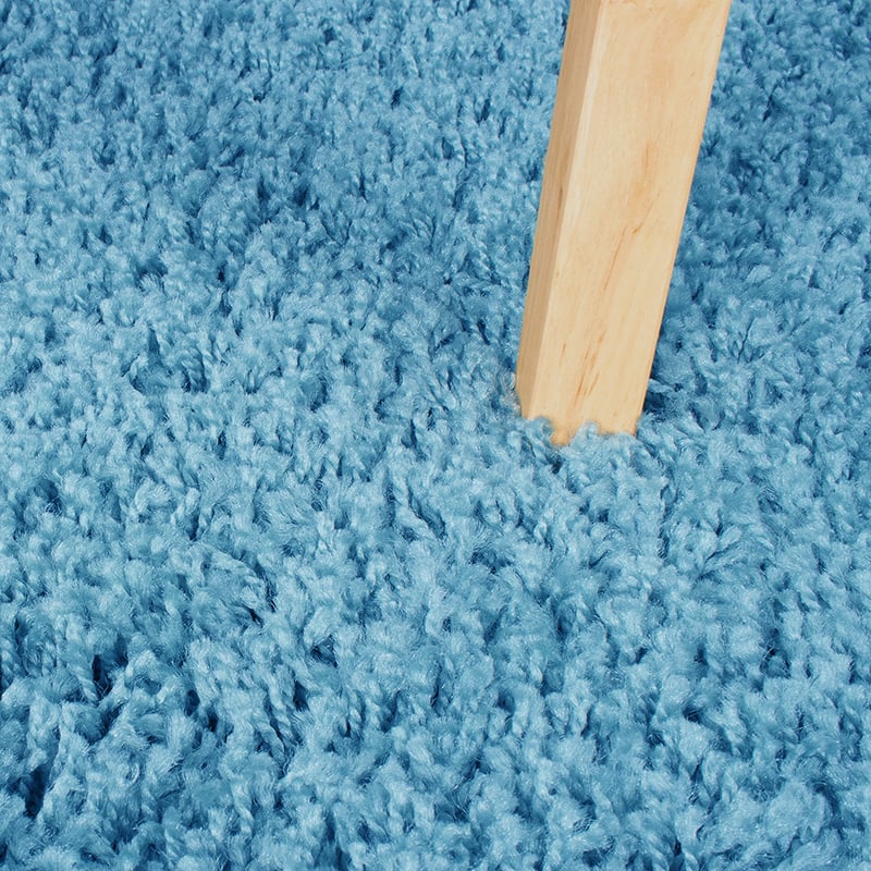 High Pile Rug - Solid Turquoise