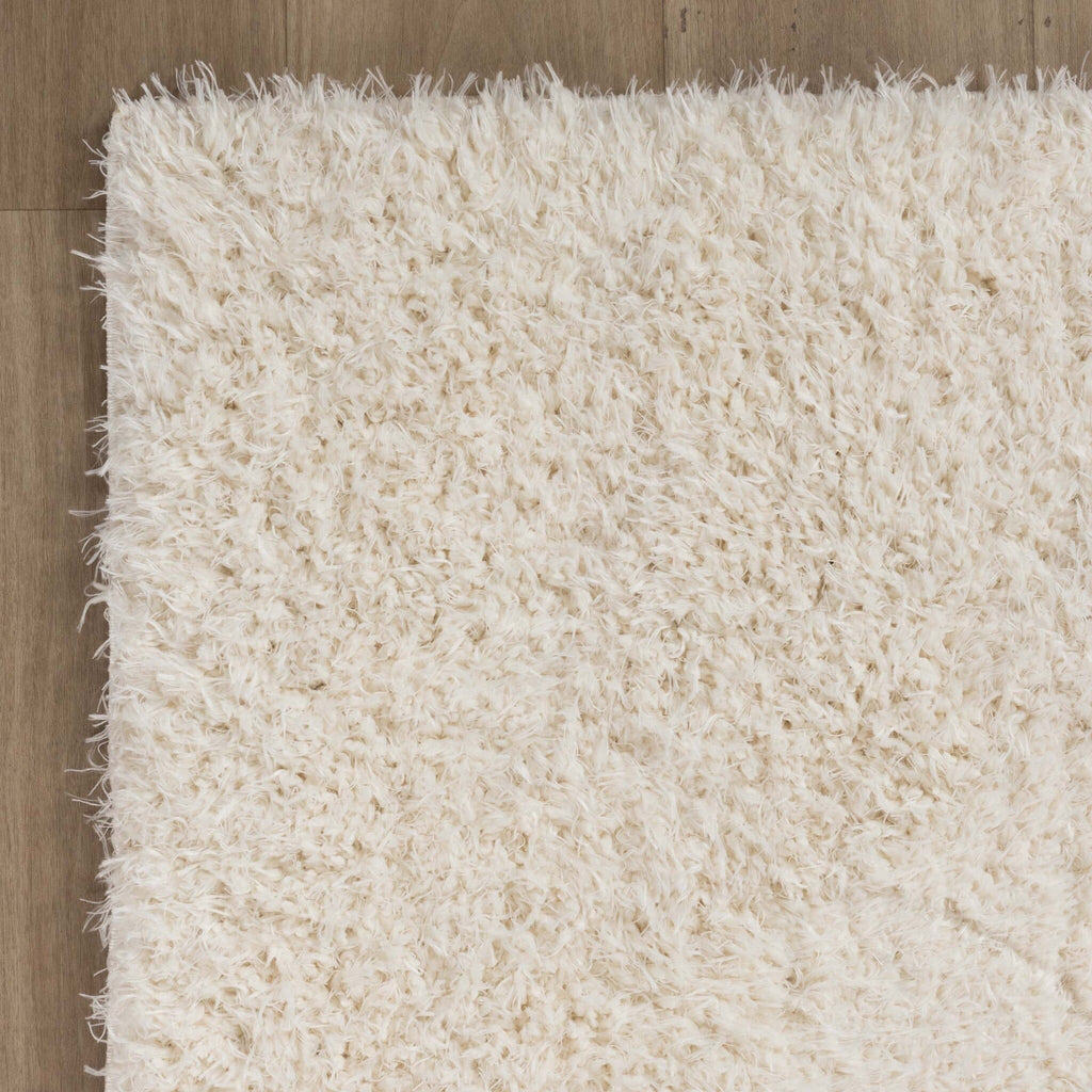 Shaggy Rug - Blaze Cream/White