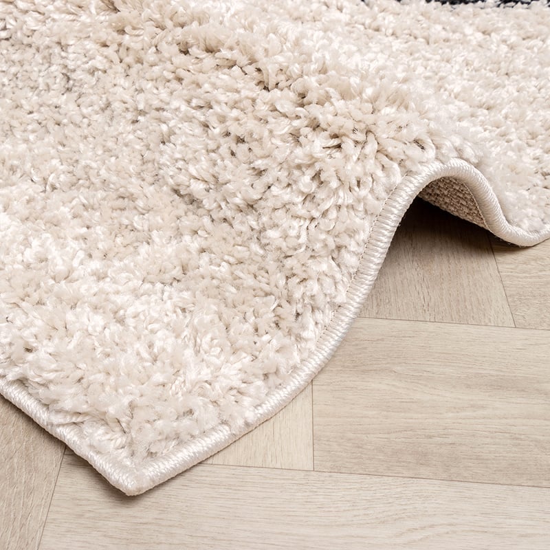 High Pile Rug - Sensa Pair Cream/Black