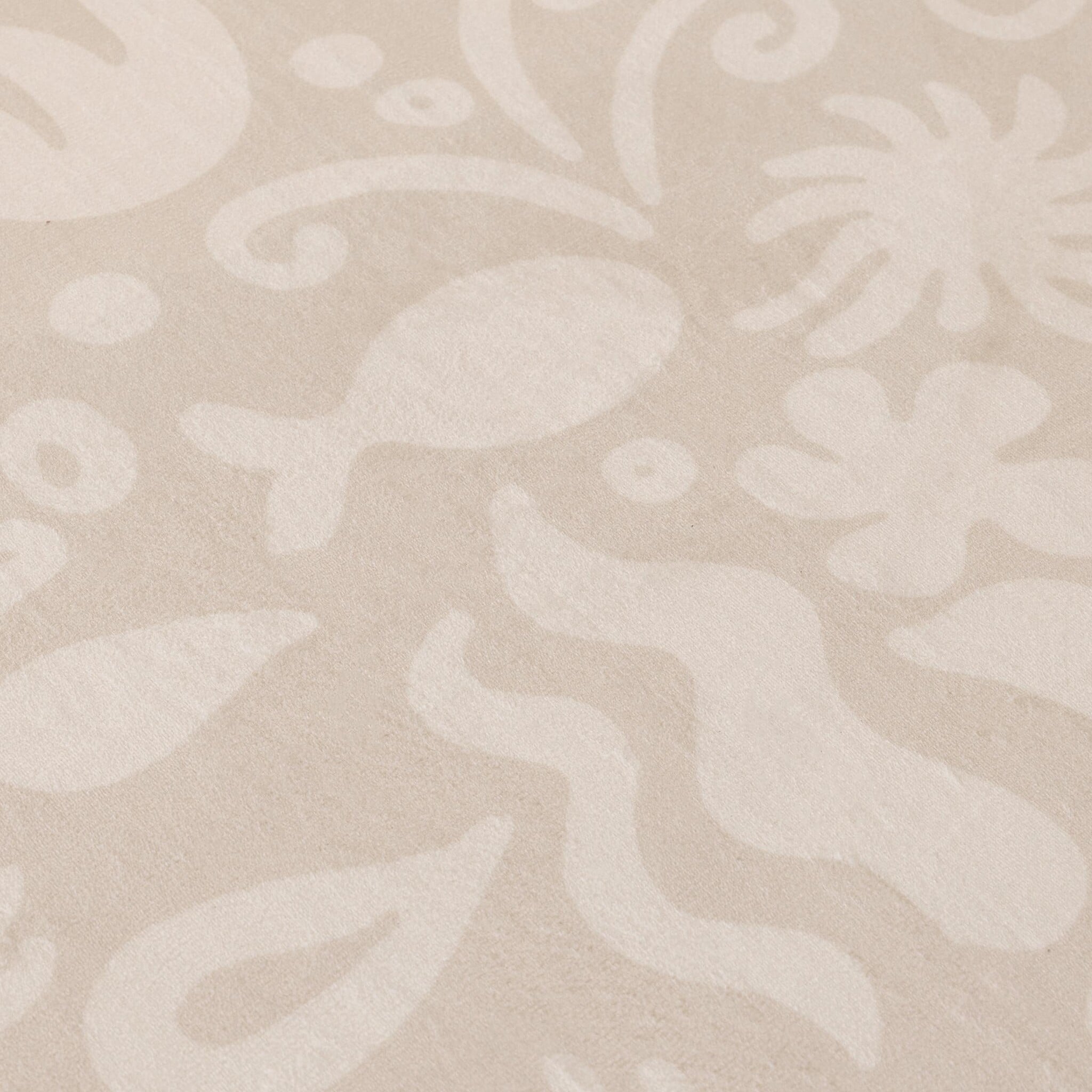 Round washable play mat - Flo Beige