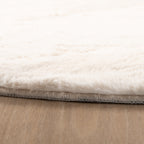 Round Low-Pile Rug - Cozy Cream