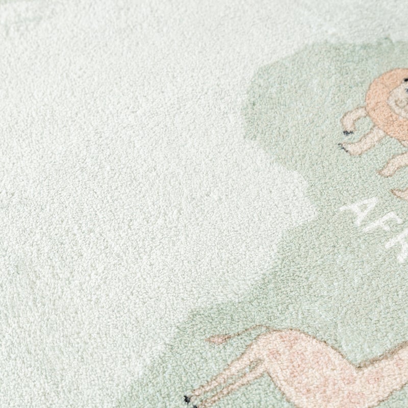 Kids Rug - Globe Mint