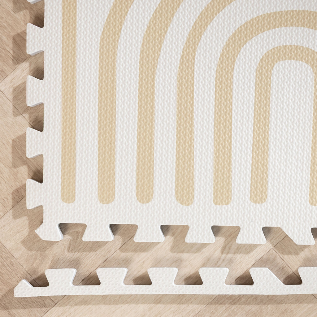 Foam Puzzle Mat – Alfie Grid Beige