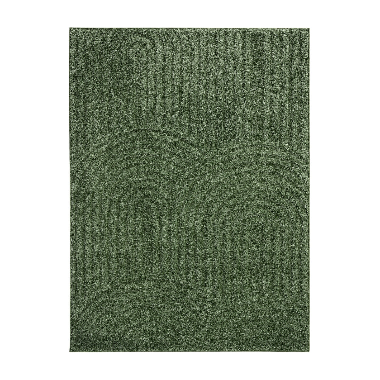 Scandinavian rug - Lova Arches Green