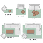 High Pile Rug - Solid Terracotta