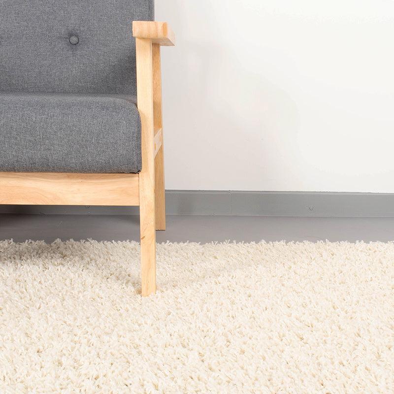 High Pile Rug - Solid White