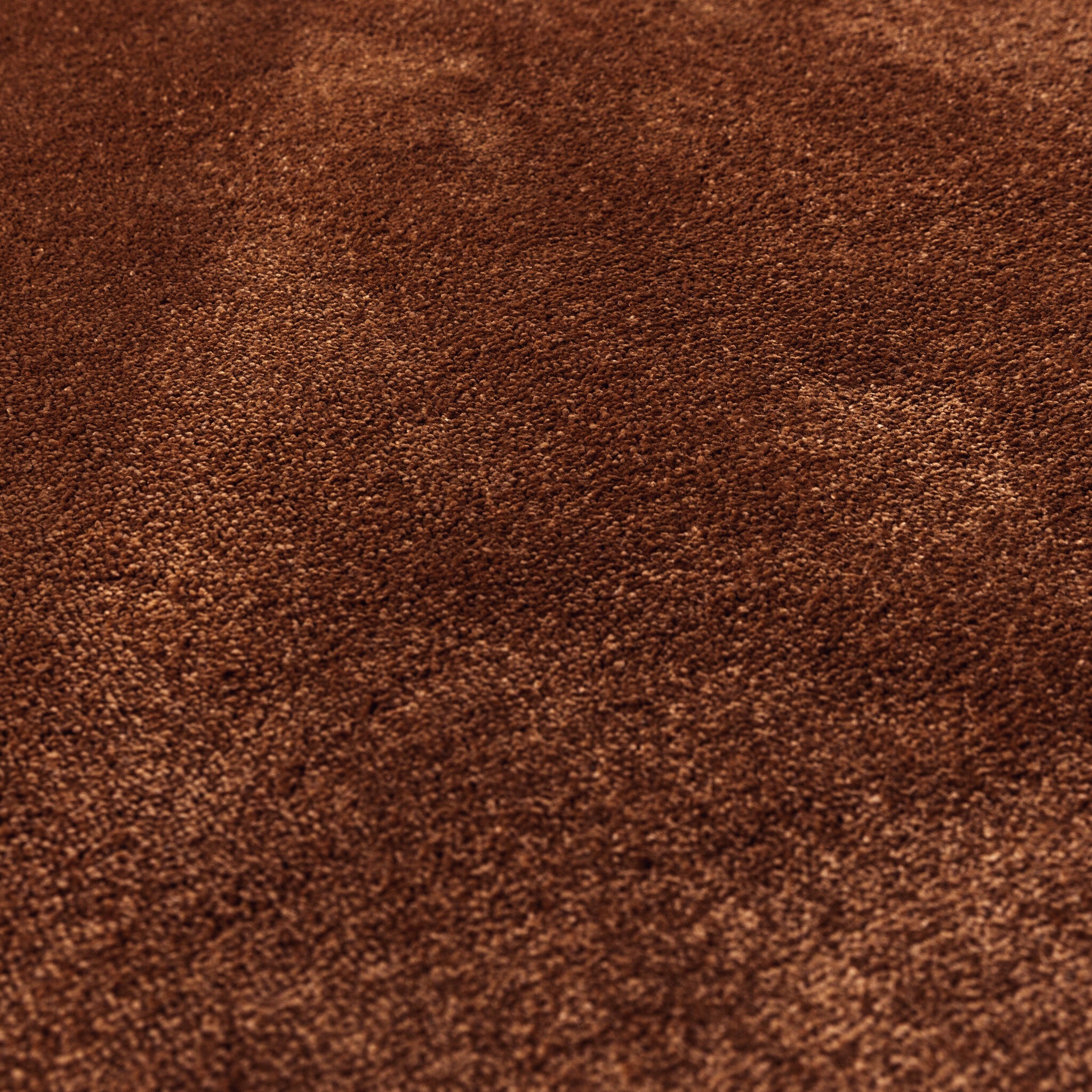 Round washable rug - Clean Rust