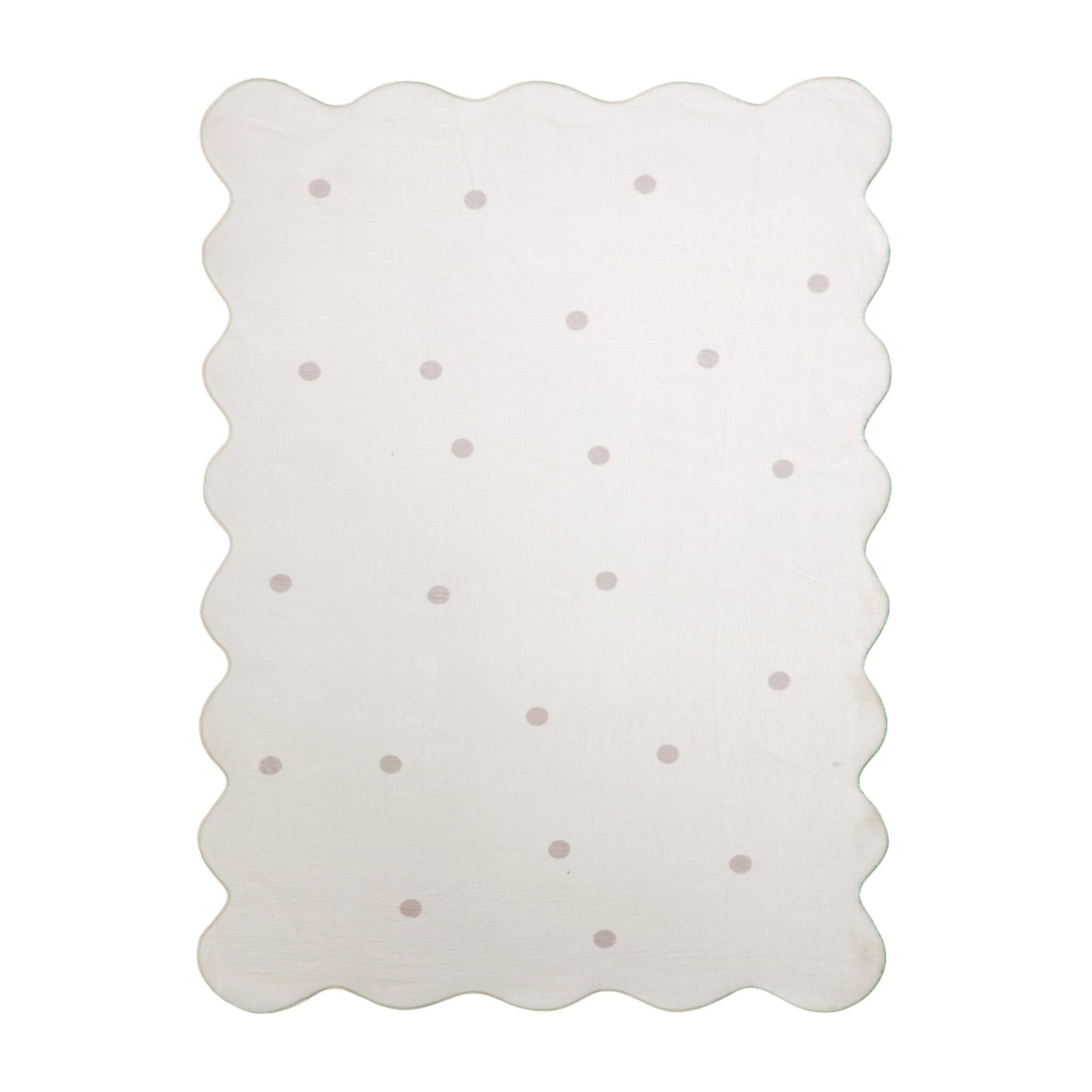 Kids Room Rug - Cloudy Dots White