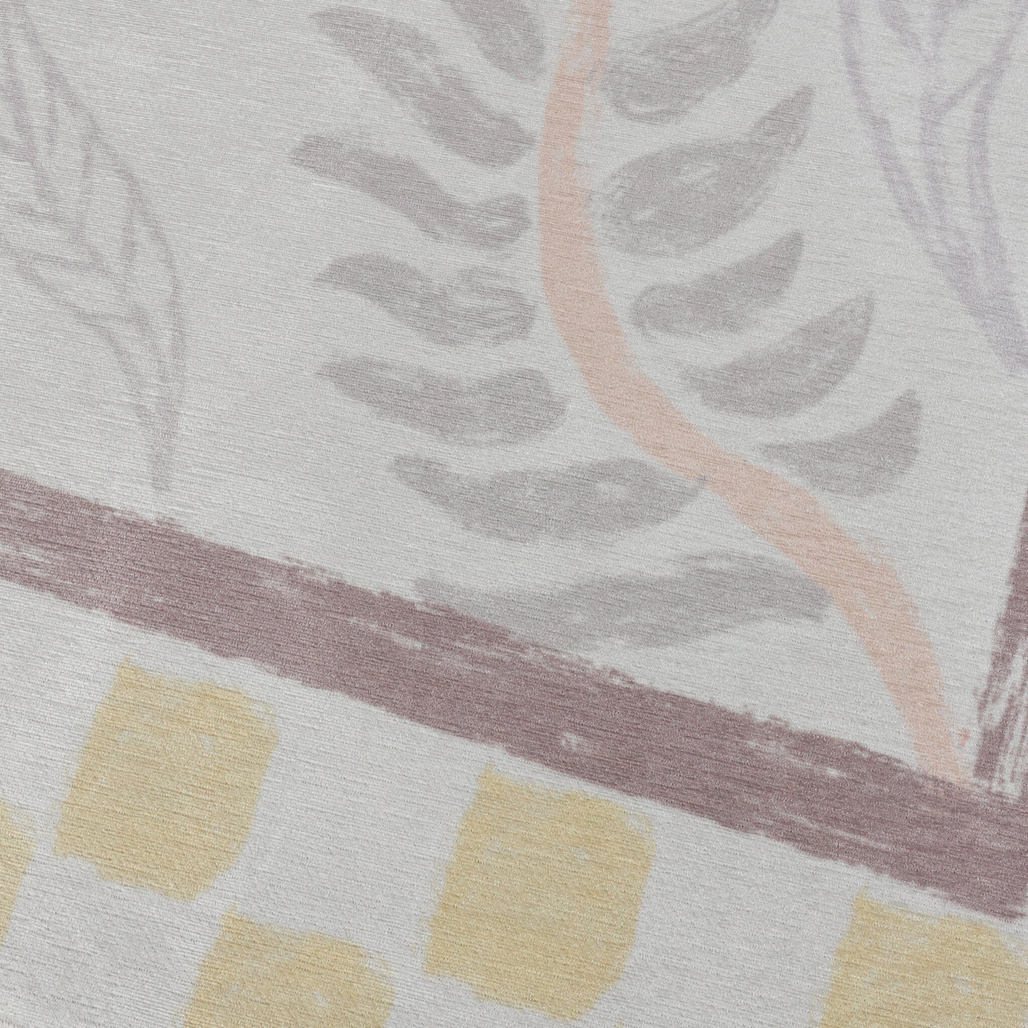 Outdoor Rug - Oasis Leaves Yellow/Lilac