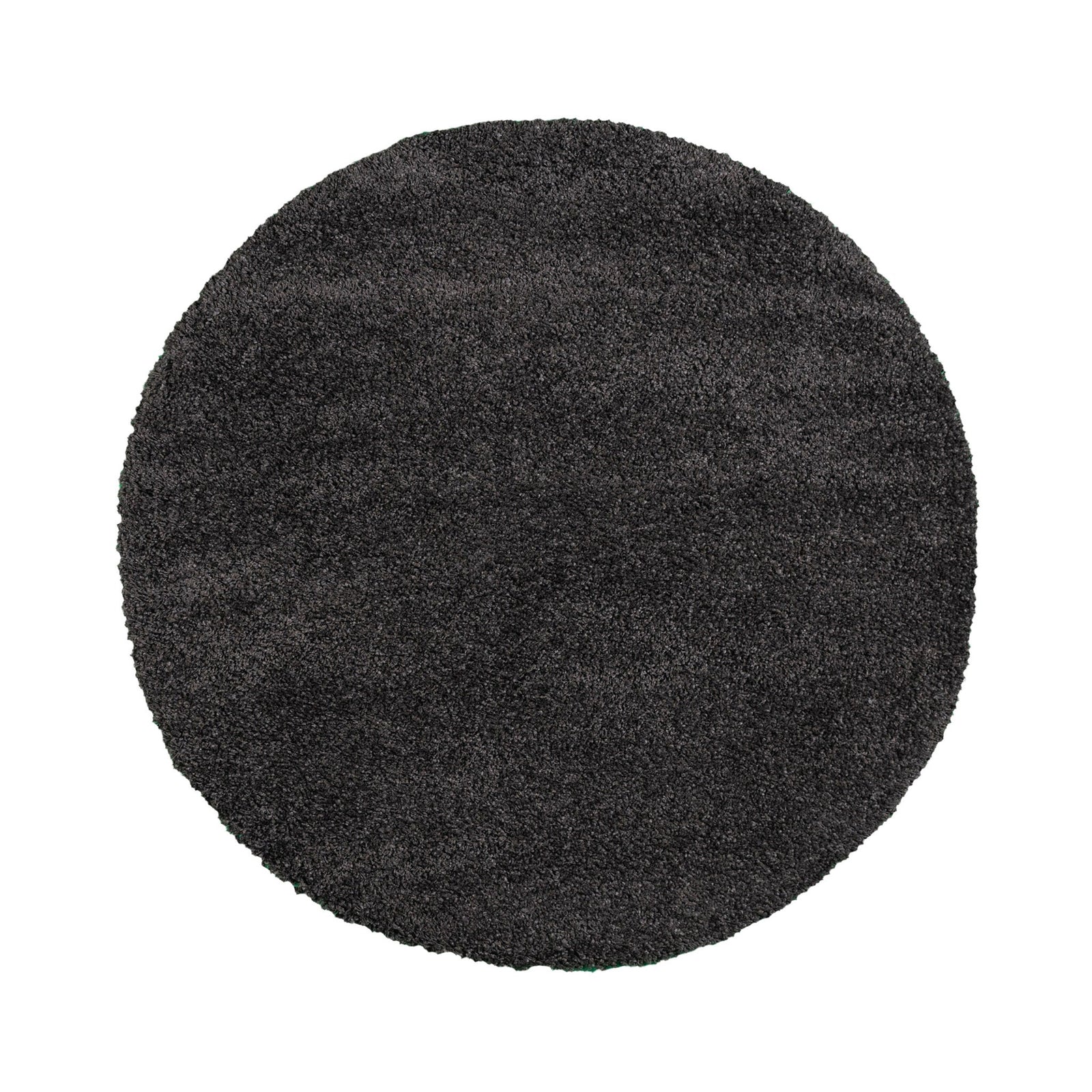 Round high-pile rug - Yves Anthracite