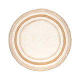 Round washable kids rug - Milo Beige