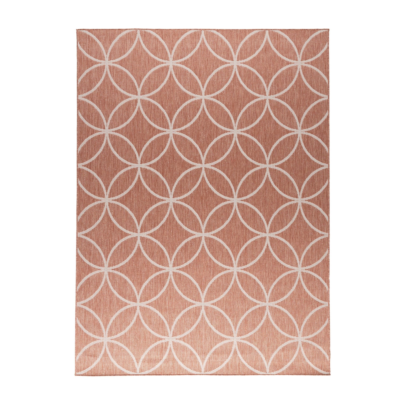 Geometric Outdoor Rug – Faro Ripple Pink