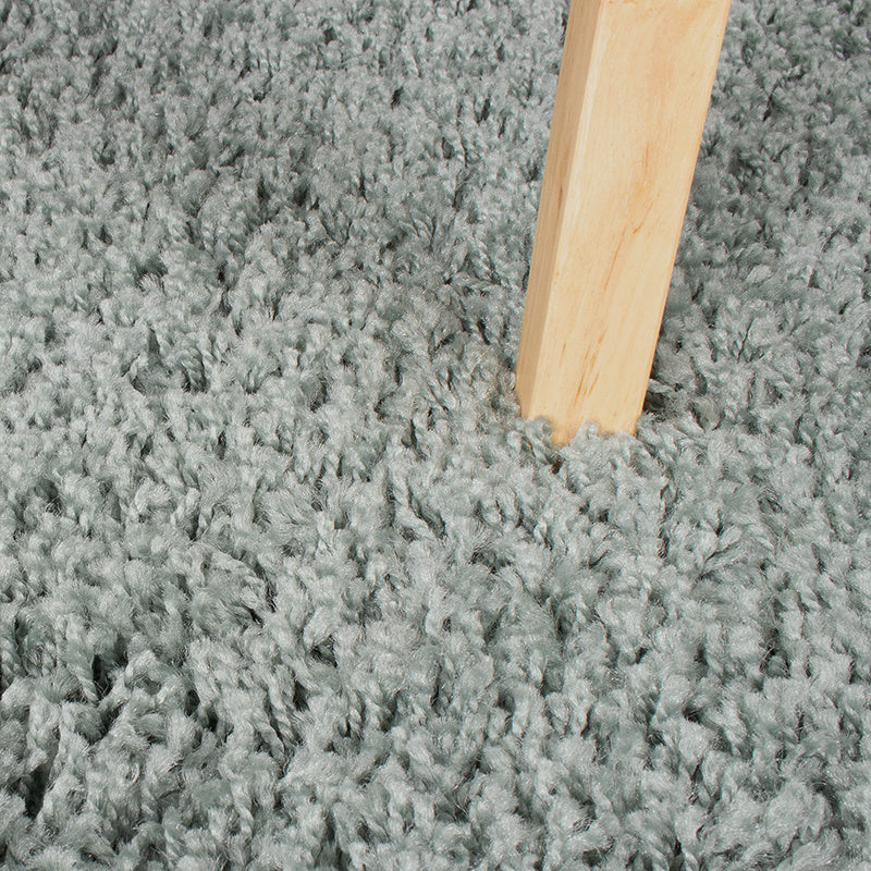 High Pile Rug - Solid Blue/Green